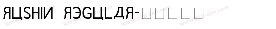 Rushin Regular字体转换